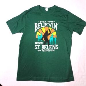 Alternative Peace Sign Bigfoot Mount St. Helens Washington Graphic T-Shirt